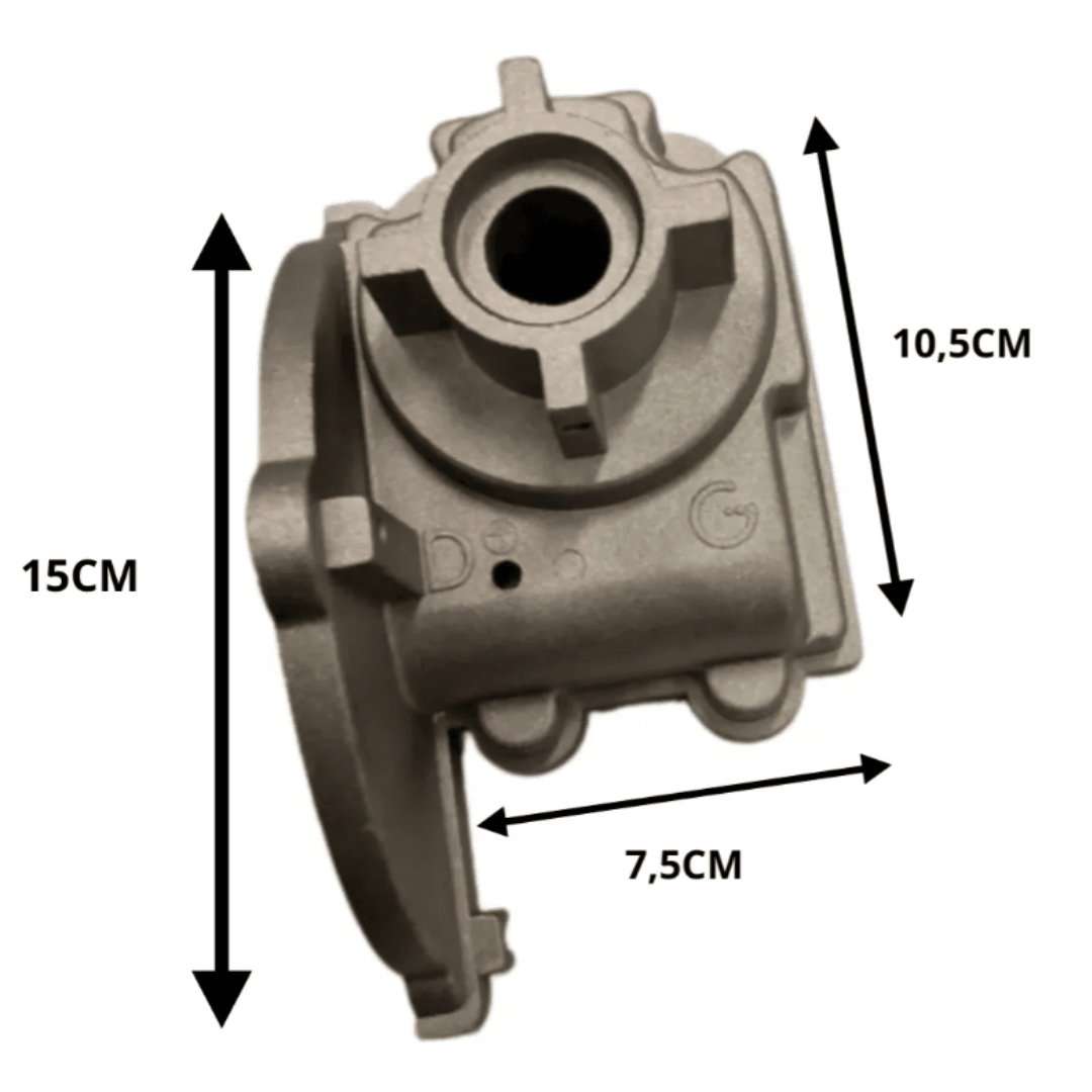 Detalhe do material em alum&iacute;nio injetado de alta resist&ecirc;ncia