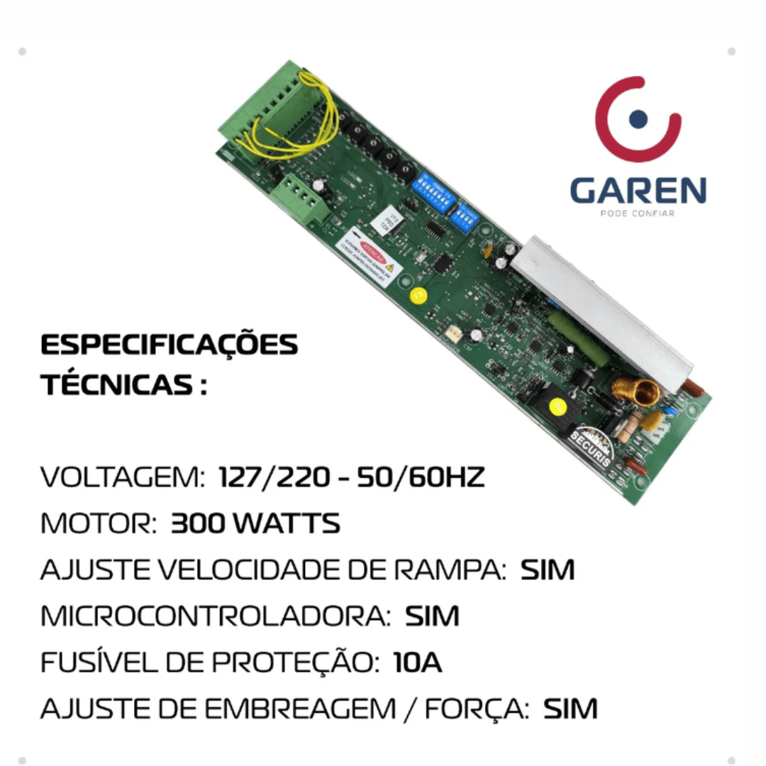Placa de circuito da Central Garen