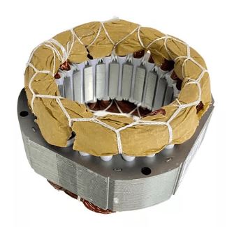 Vista frontal do Estator Bobinado Garen