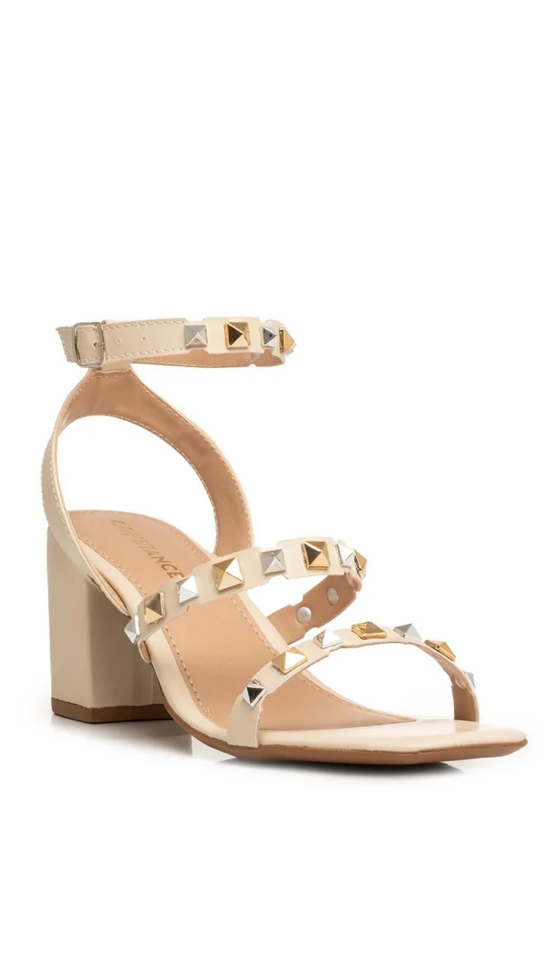 Sandália Salto Constance Sandalias Promocao Sandália Off White