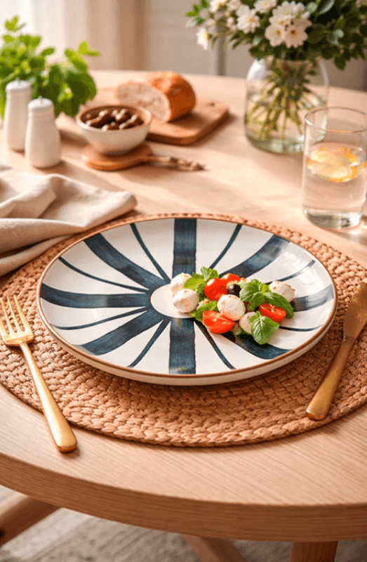 Prato Raso Stoneware Tropico Porto Brasil | Lojas Tenda