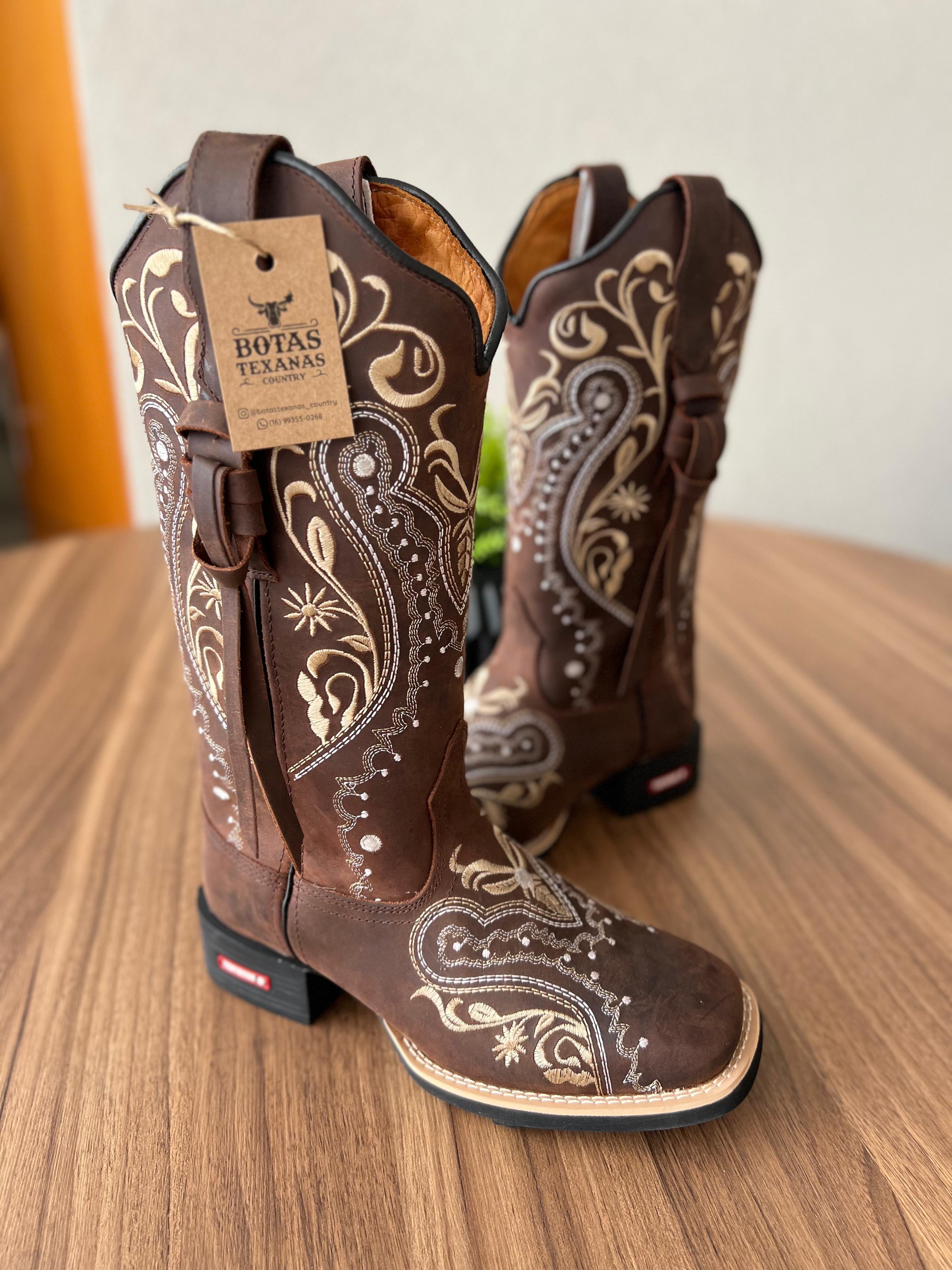 Bota Feminina Bota Masculina Cavalgada Vaqueiro Botas Masculinas