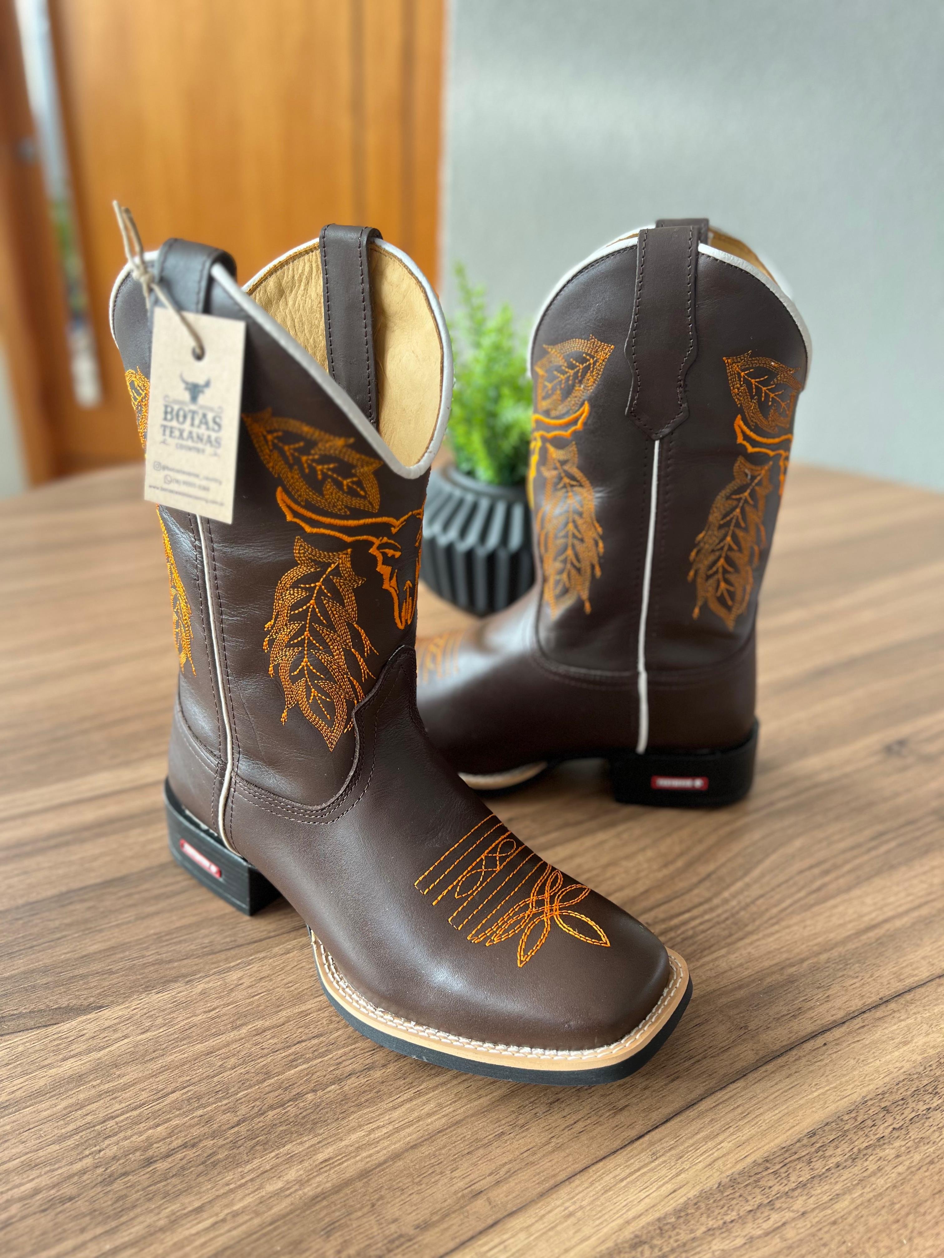 Botina Wrangler Masculina Cano Curto Bota Country Wrangler Texana