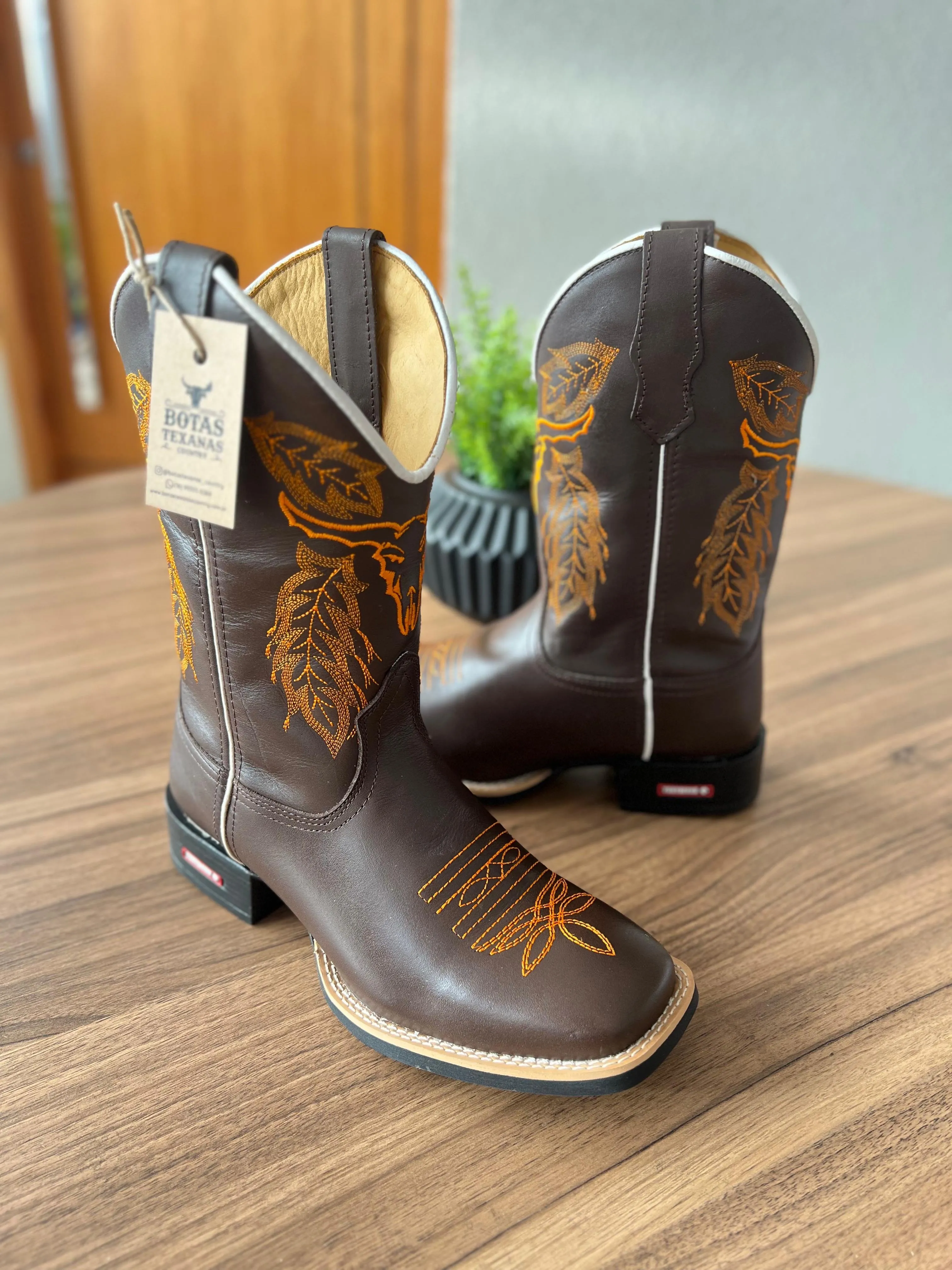 Botina Wrangler Masculina Cano Curto Bota Country Wrangler Texana