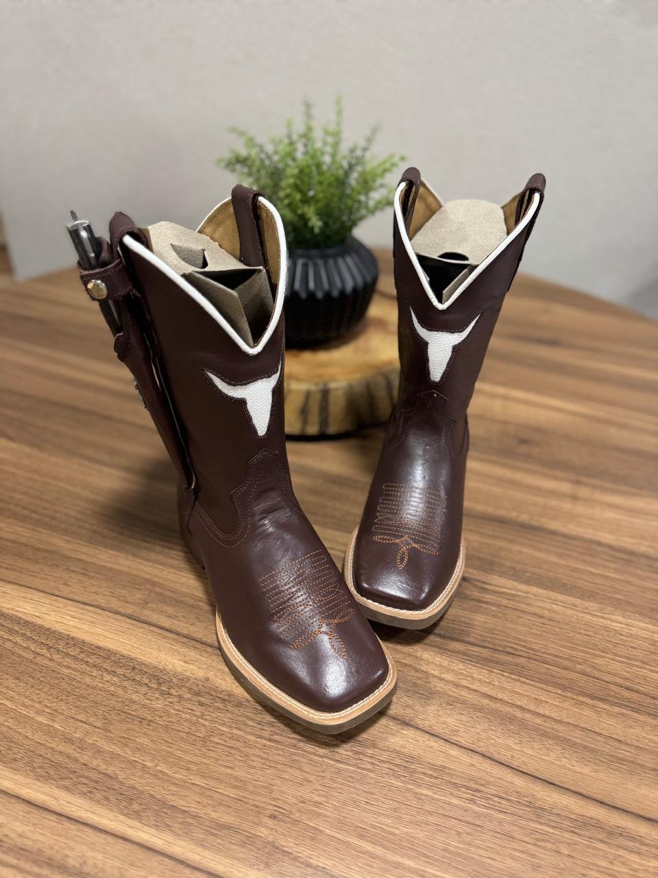 Texana Touro c/ Kit faca - Pronta Entrega Nº39