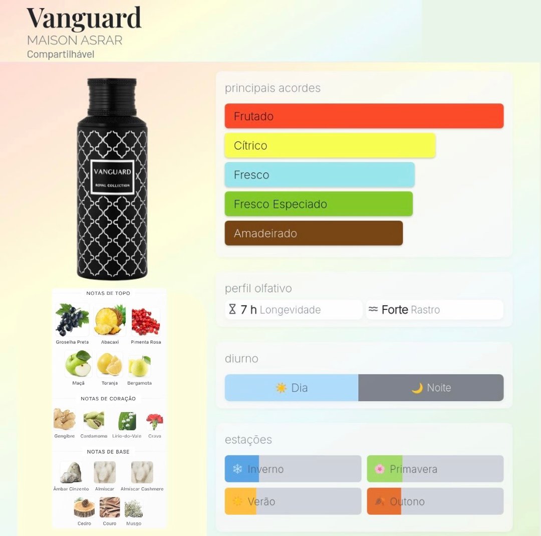 Vanguard Maison Asrar 100ml | Exala Perfumaria