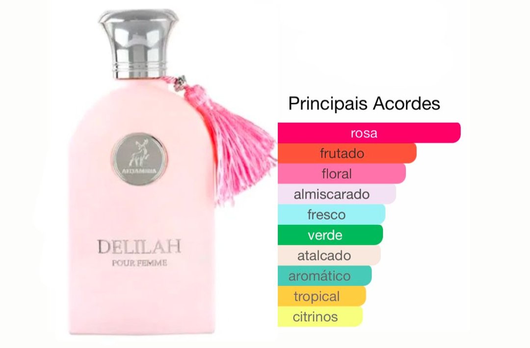 Perfume árabe feminino Delilah Pour Femme 100ml | Exala Perfumaria