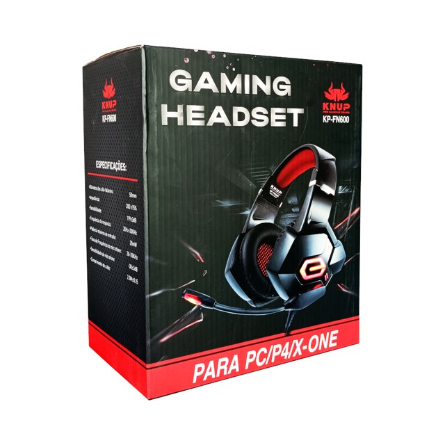 Fone de Ouvido Headset Gamer PC/Mobile/Consoles KP-FN600 Knup | 158 ...