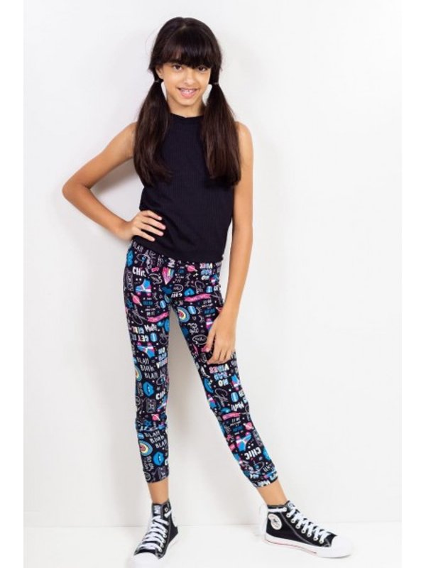 Calça Legging Estampada Marisol Ramalu Kids - Main Image