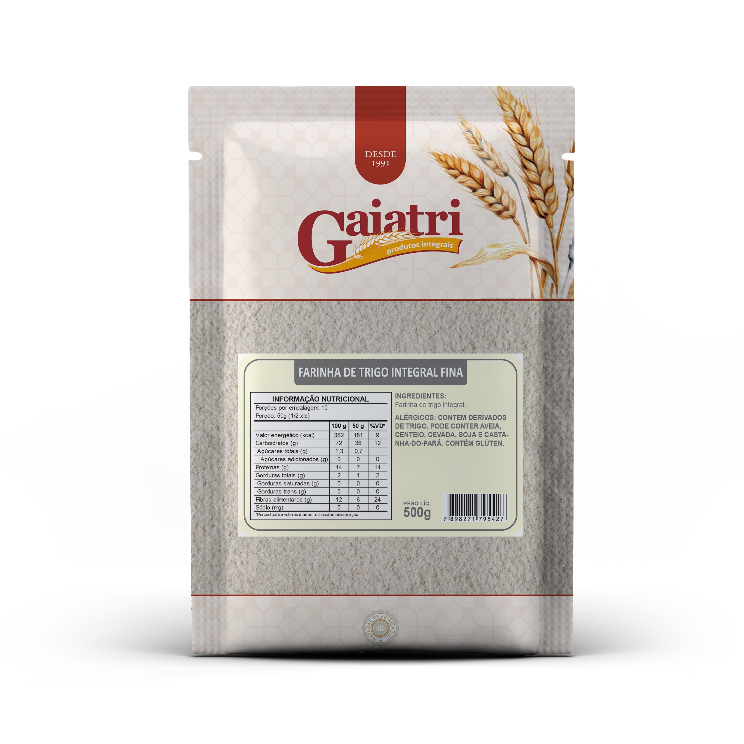 Farinha de trigo integral fina Gaiatri | Gaiatri