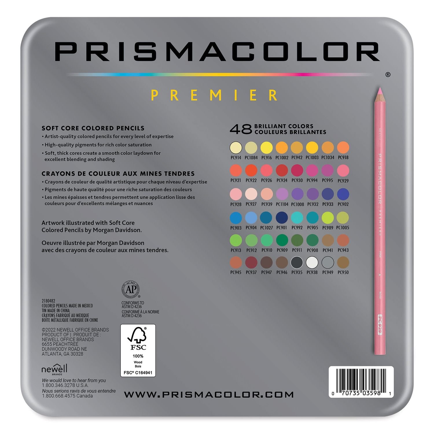 Lápis de Cor Prismacolor Premier 48 Cores - Qualidade Superior