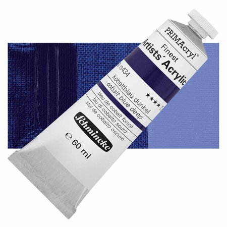 Schmincke PRIMAcryl – Colore Acrilico Turchese Cobalto 60 Ml, Qualità Professionale Per Artisti