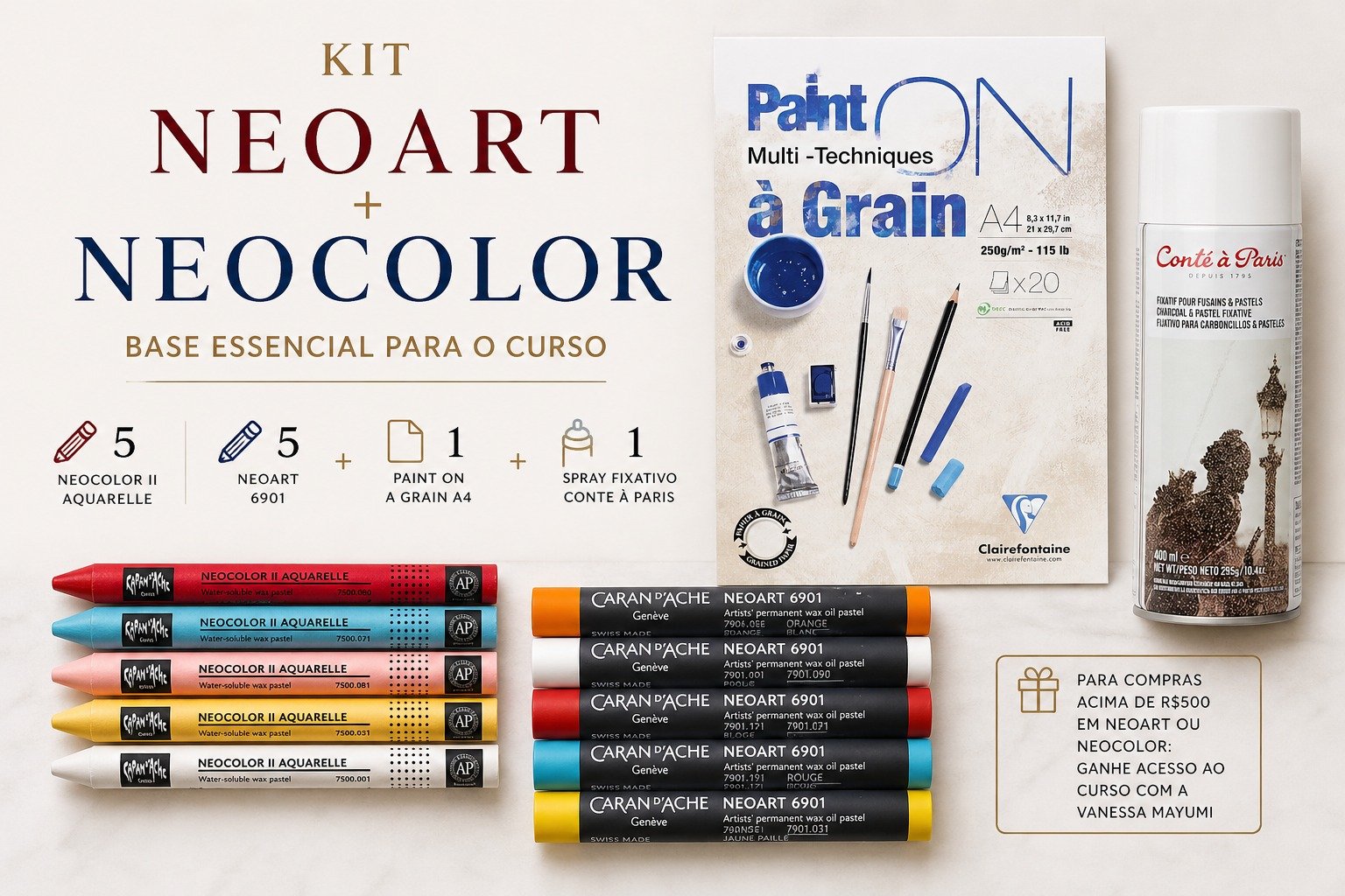 Kit Experiência Neoart + Neocolor Básico — Curso Incluso | Loja de ...