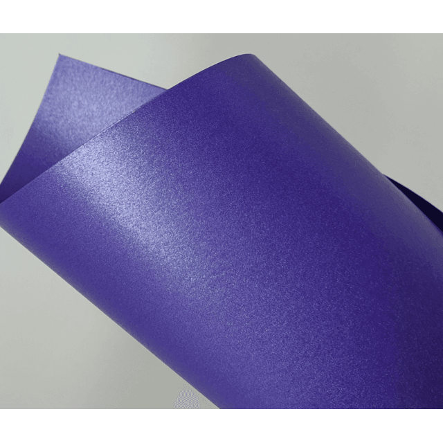 Papel Perolizado Neon Roxo 180g A4 - 10 folhas | Karin Papéis