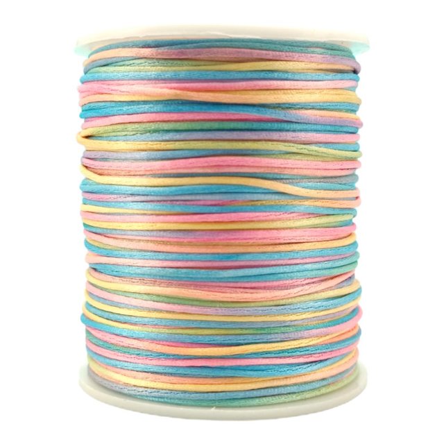 Cordão Rabo de Rato em Cetim - 1mm x 100m | Comercial Global