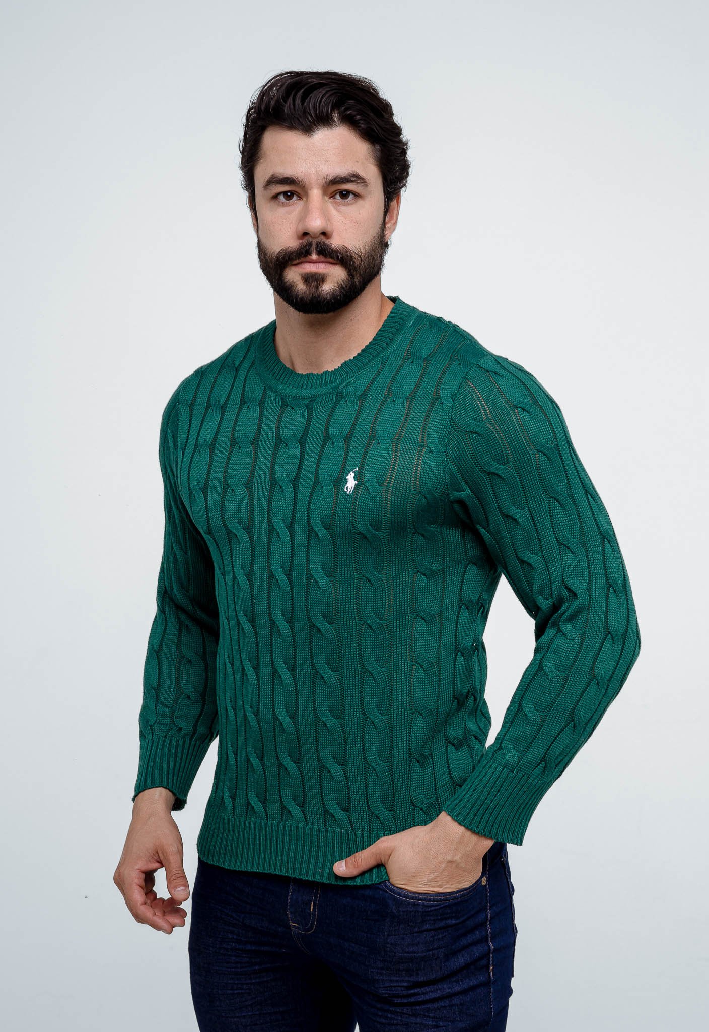 Tricot RL Verde Floresta - Elegância Ralph Lauren | NEW MAN STORE