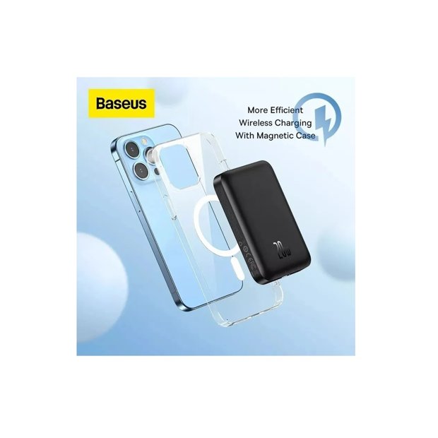 Carregador Portátil, PowerBank Magsafe Baseus 10.000mah 20w Turbo Cor ...
