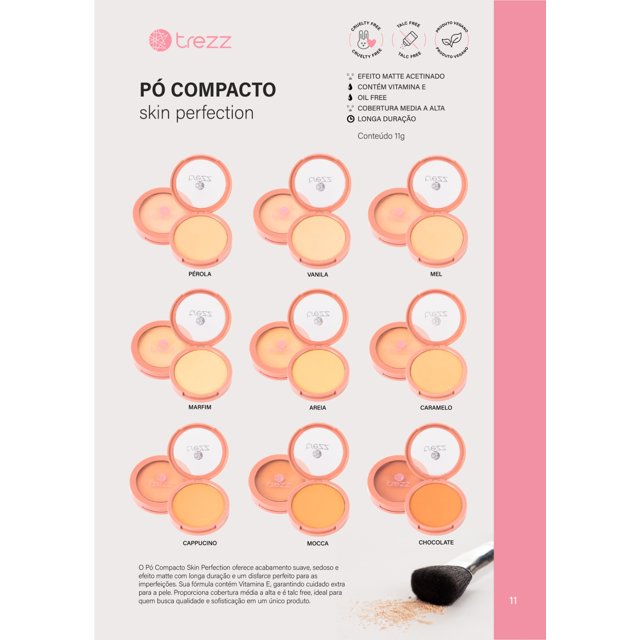 Trezz PÓ COMPACTO TREZZ AREIA 11g | Trezz Cosméticos