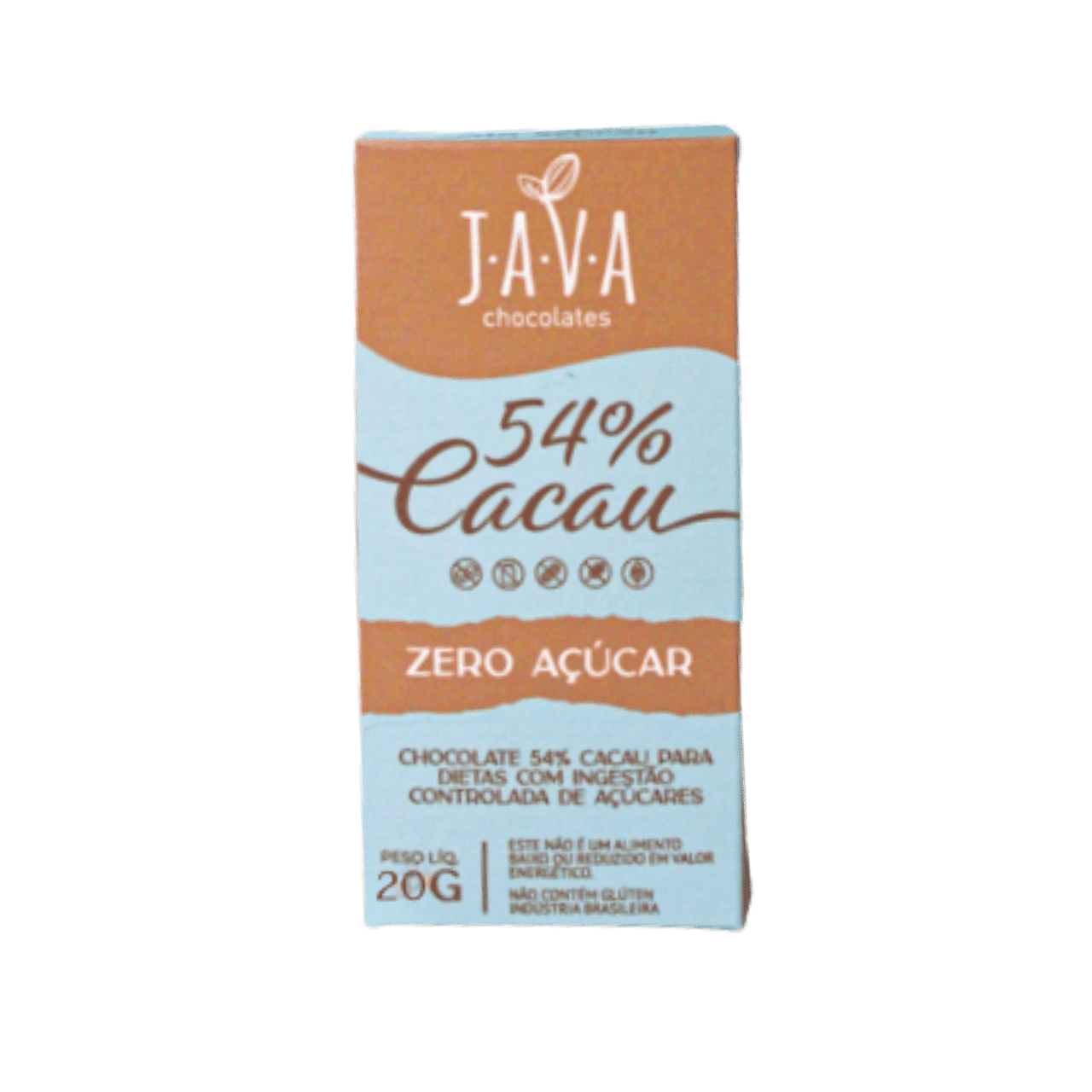Chocolate 54% Cacau Java Chocolates - Zero Açúcar | Vegano | Casa Ômega