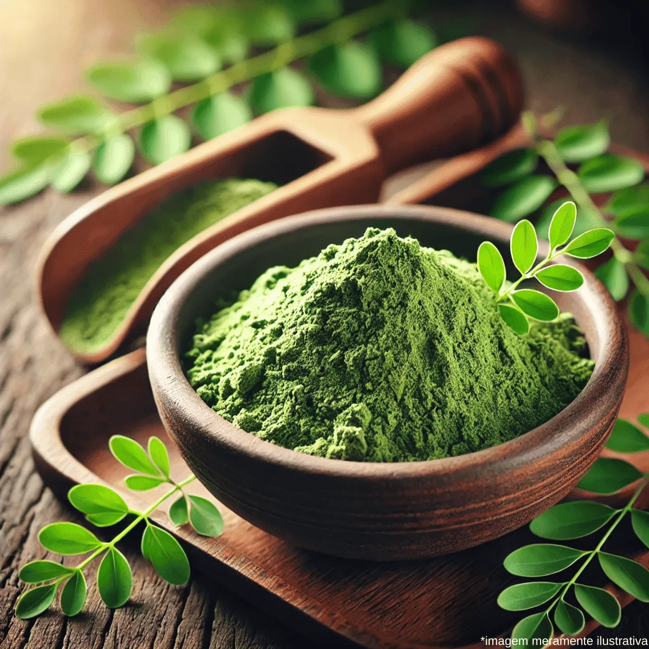 Moringa em Pó - 100g | Superalimento Rico em Nutrientes | Casa Ômega