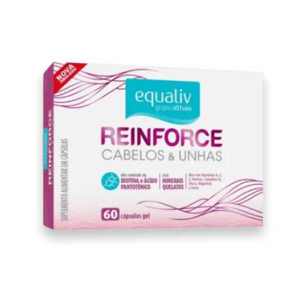 Reinforce Equaliv - 60 Cápsulas | Cabelos & Unhas | Casa Ômega