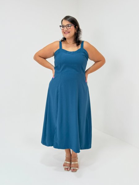 Vestido Midi Plus Lua | Mottiê