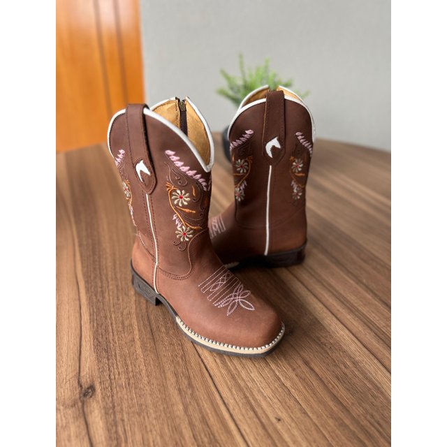 Botina Country Bota Cowboy Infantil Feminina Texana Feminina