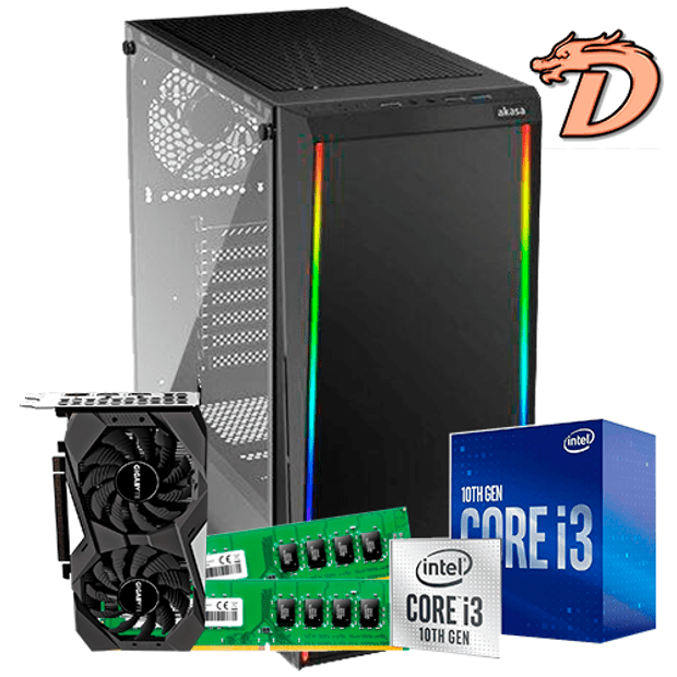 Pc Gamer Completo I3 10100f 16gb Ssd 480gb Gtx 1660 Super