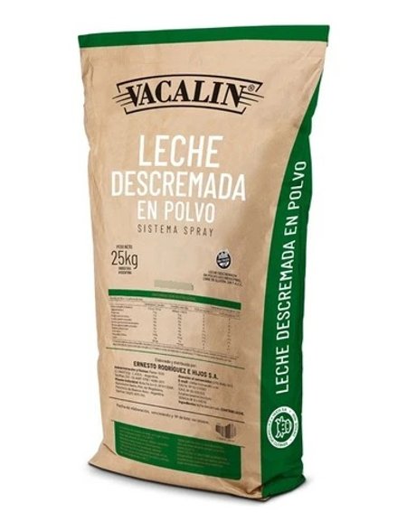 Leite em Pó Desnatado Argentino Vacalin - 25kg | Brubi Distribuidora