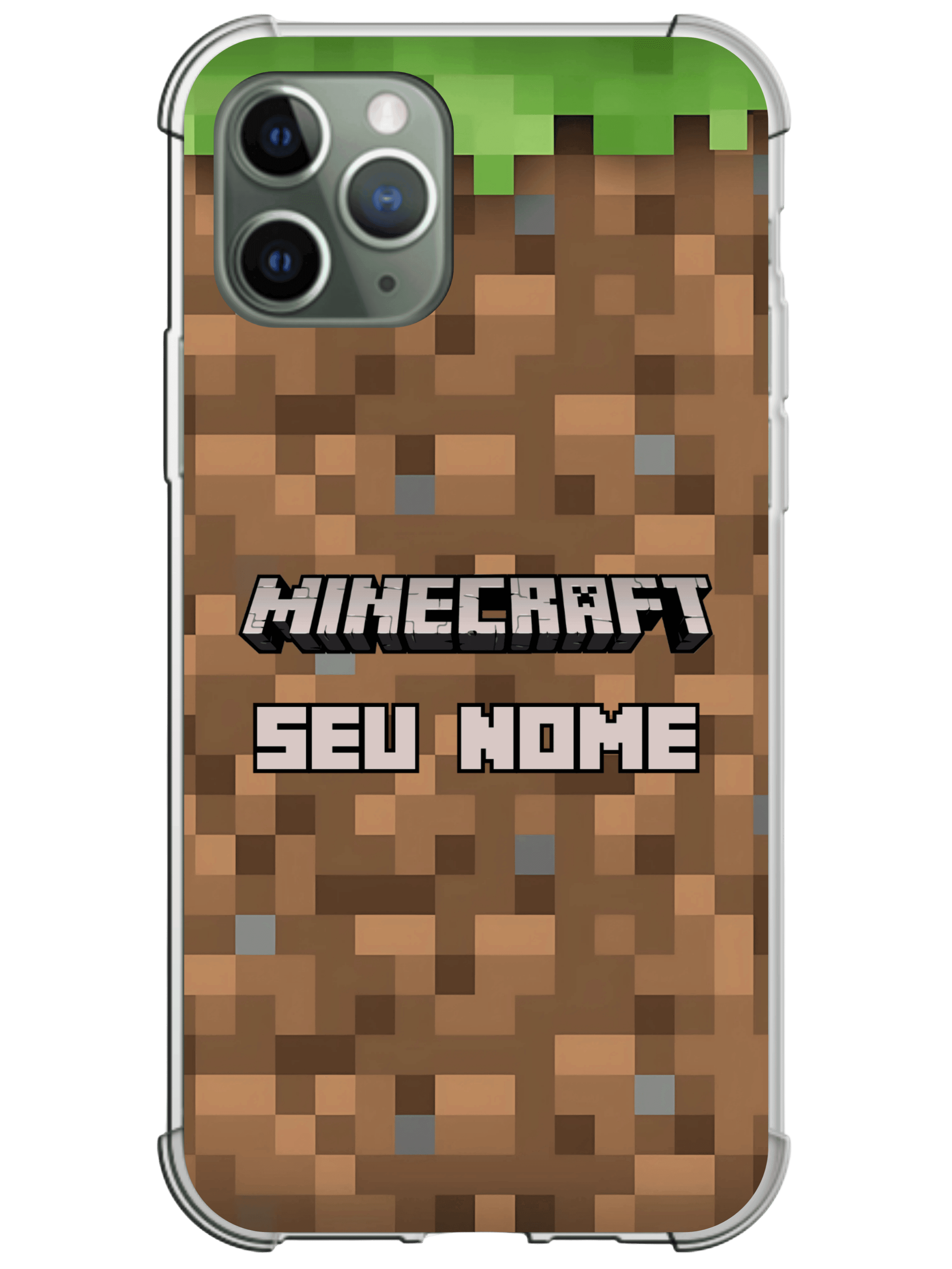 Capas Base Minecraft Capinha Personalizada Minecraft – O Bloco Base Para Sua Proteção ...
