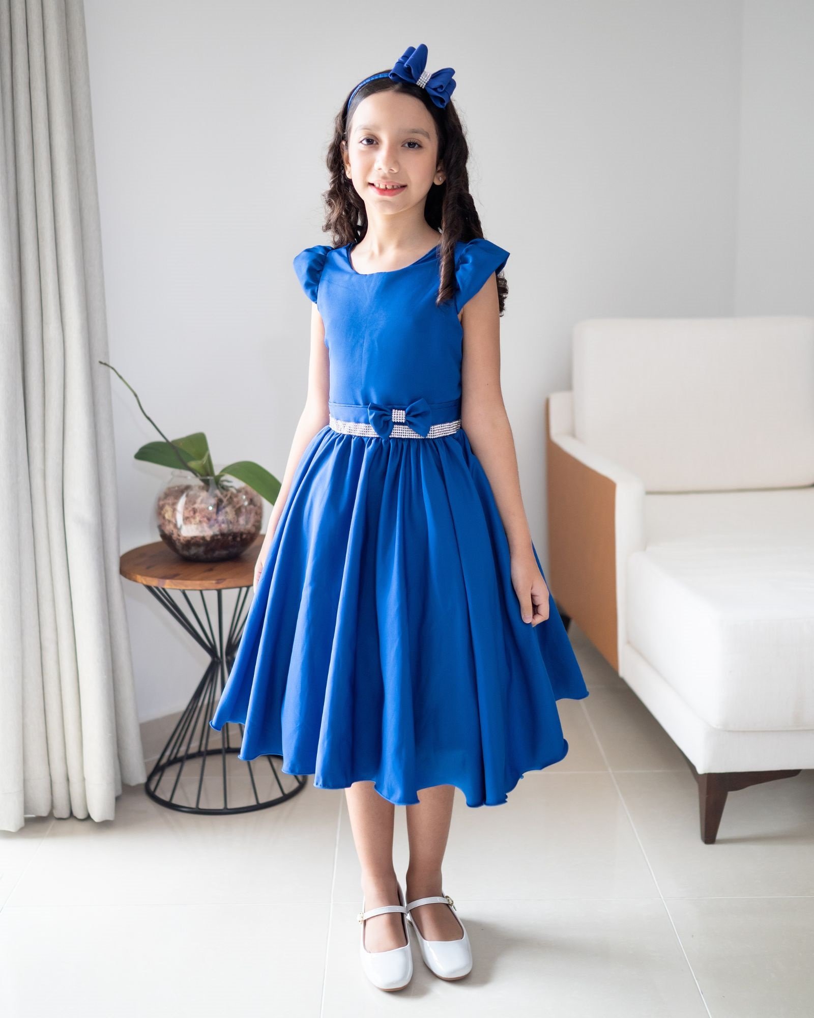 Vestido Azul Royal Vestidos Sociais Infanto Juvenil Vestido Casual