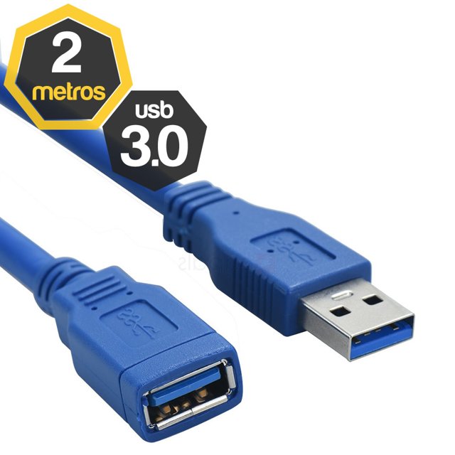 Cabo Extensor USB 3.0 de 2 Metros