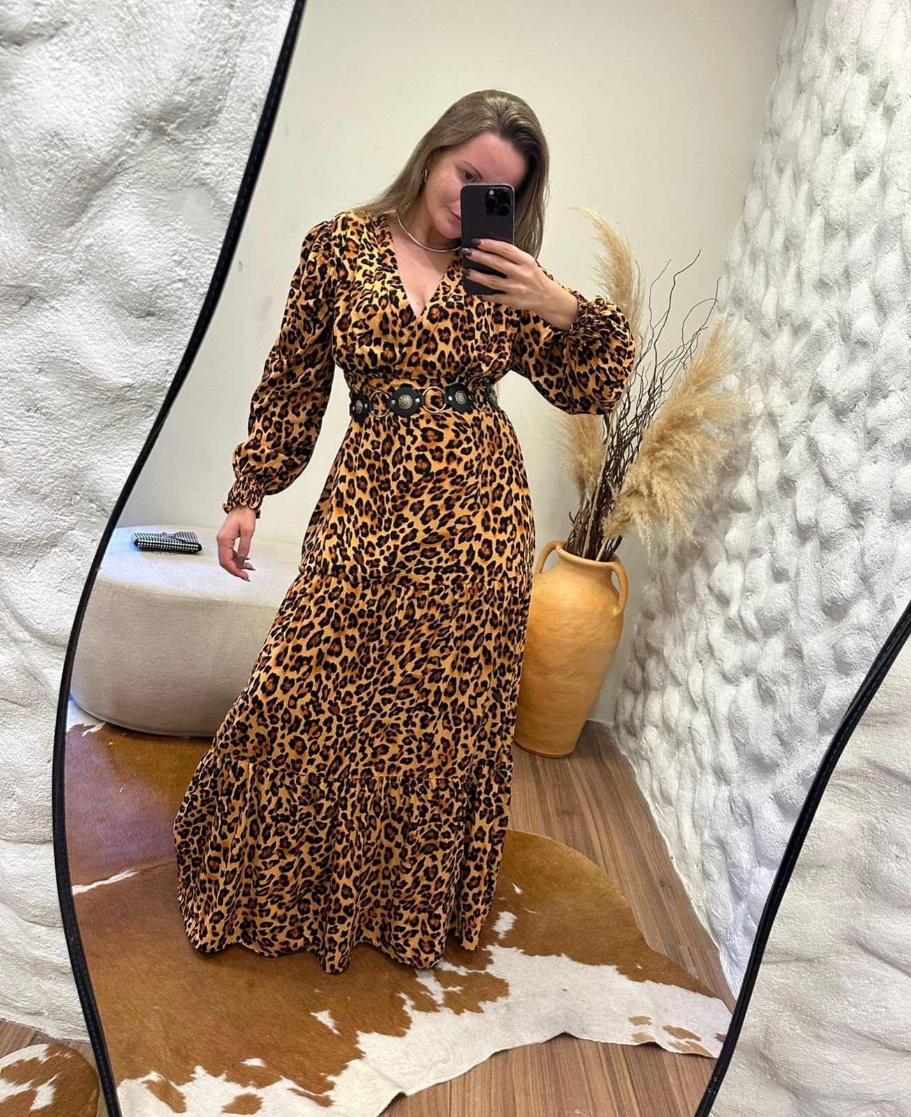 Vestido buff animal print | Boho chic