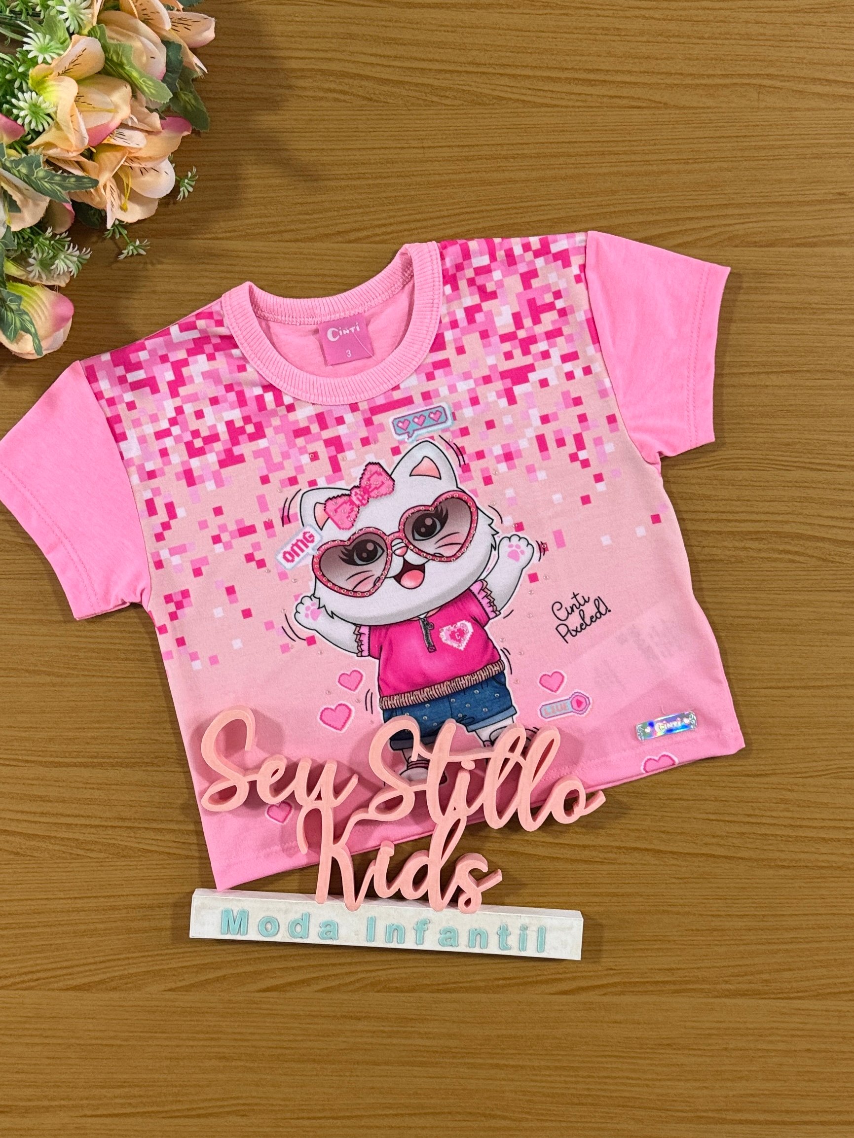 Blusa infantil verão fashion