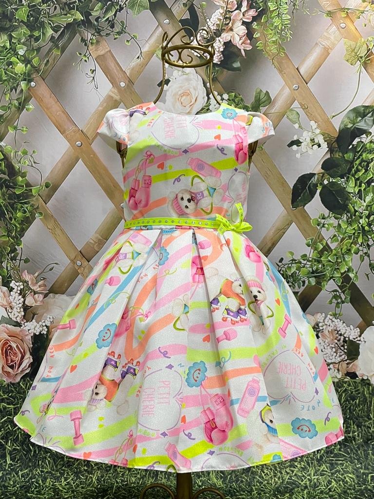 árvore Mágica Vestido Infantil De Festa Com Tule Petit Cherie