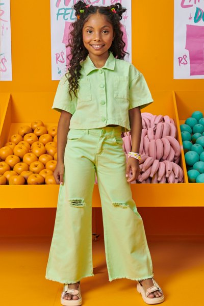 Calça Jeans Flare Calças Flare Infantil Jeans Flare Calça