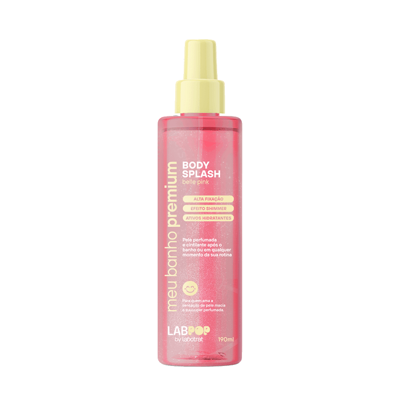 Body Splash Belle Pink Shimmer 190ml Labpop - Labotrat | JU VOU