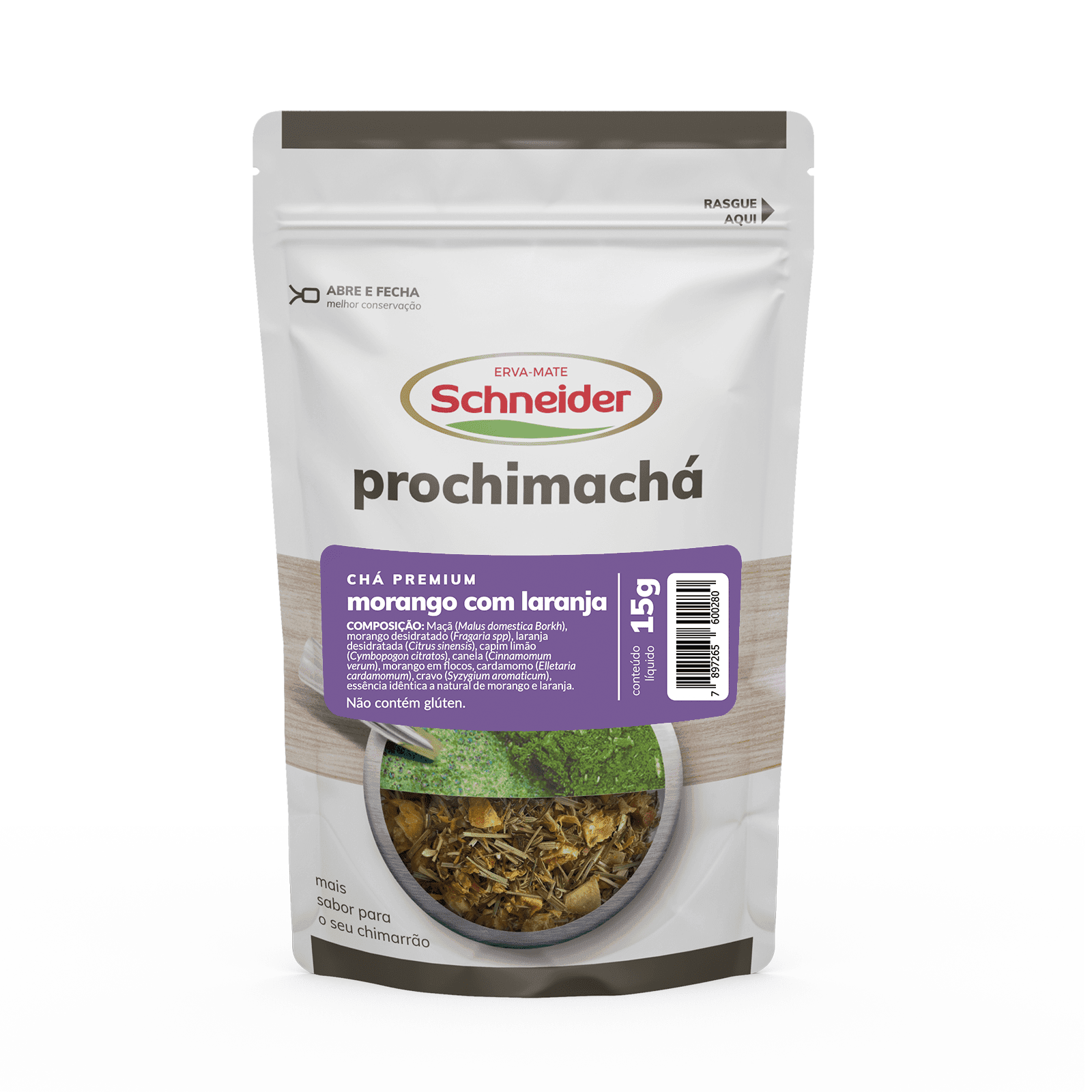 Prochimachá Premium - Morango e Laranja 15g | Schneider Erva-Mate