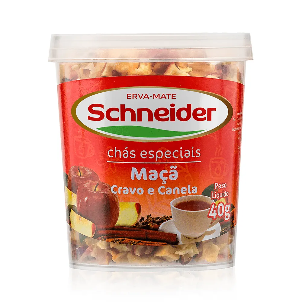Chá Especial - Maçã com Cravo e Canela 30g | Schneider Erva-Mate