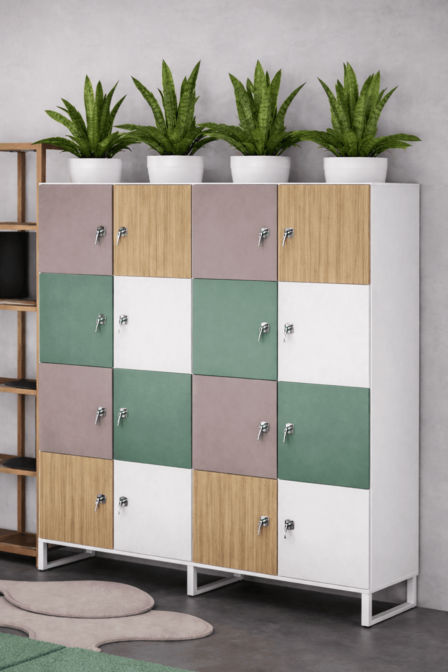 Mario Locker Armário Locker com Fechadura | Móveis Office