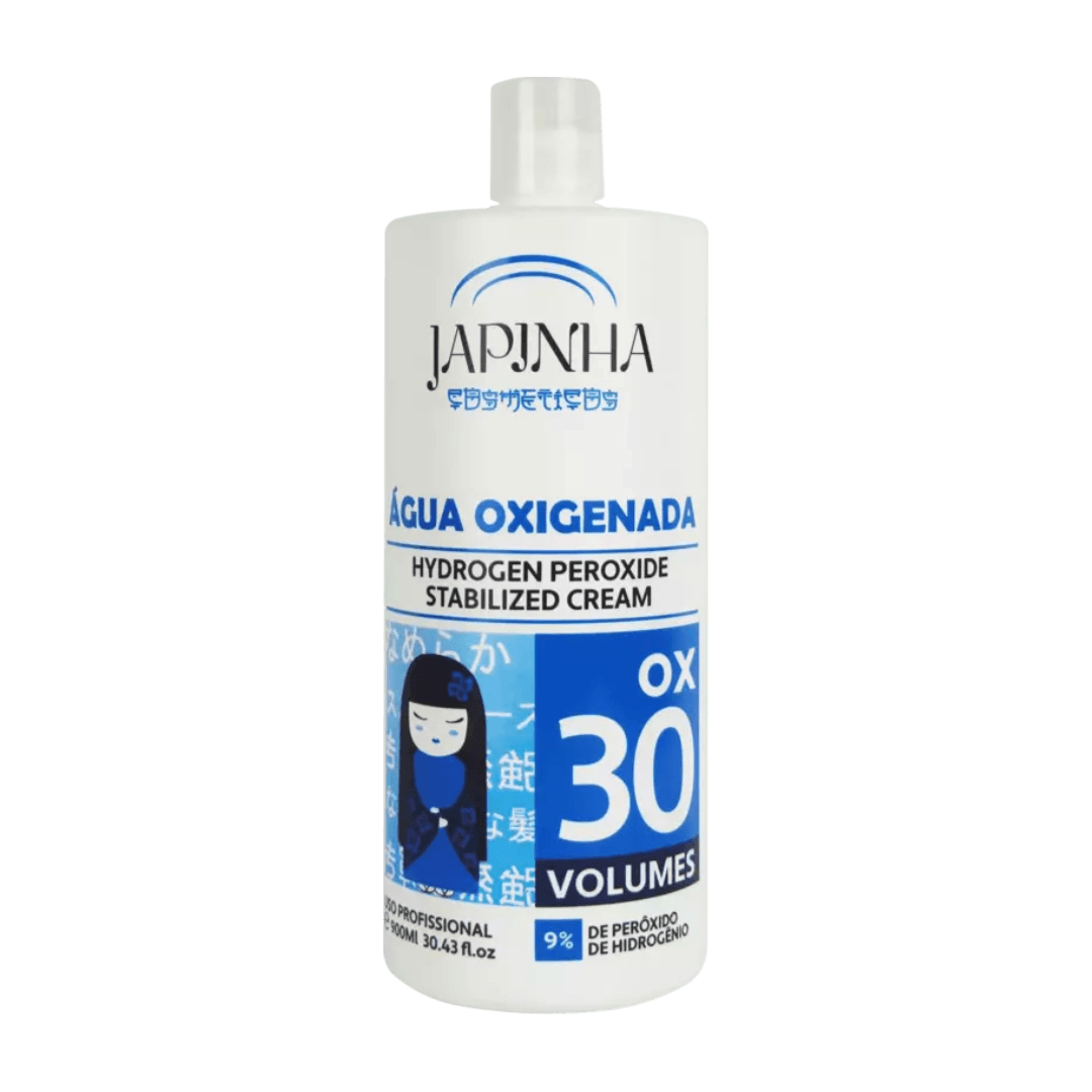 Água Oxigenada 30 Volumes Japinha 900ml | Descoloração Eficiente e ...