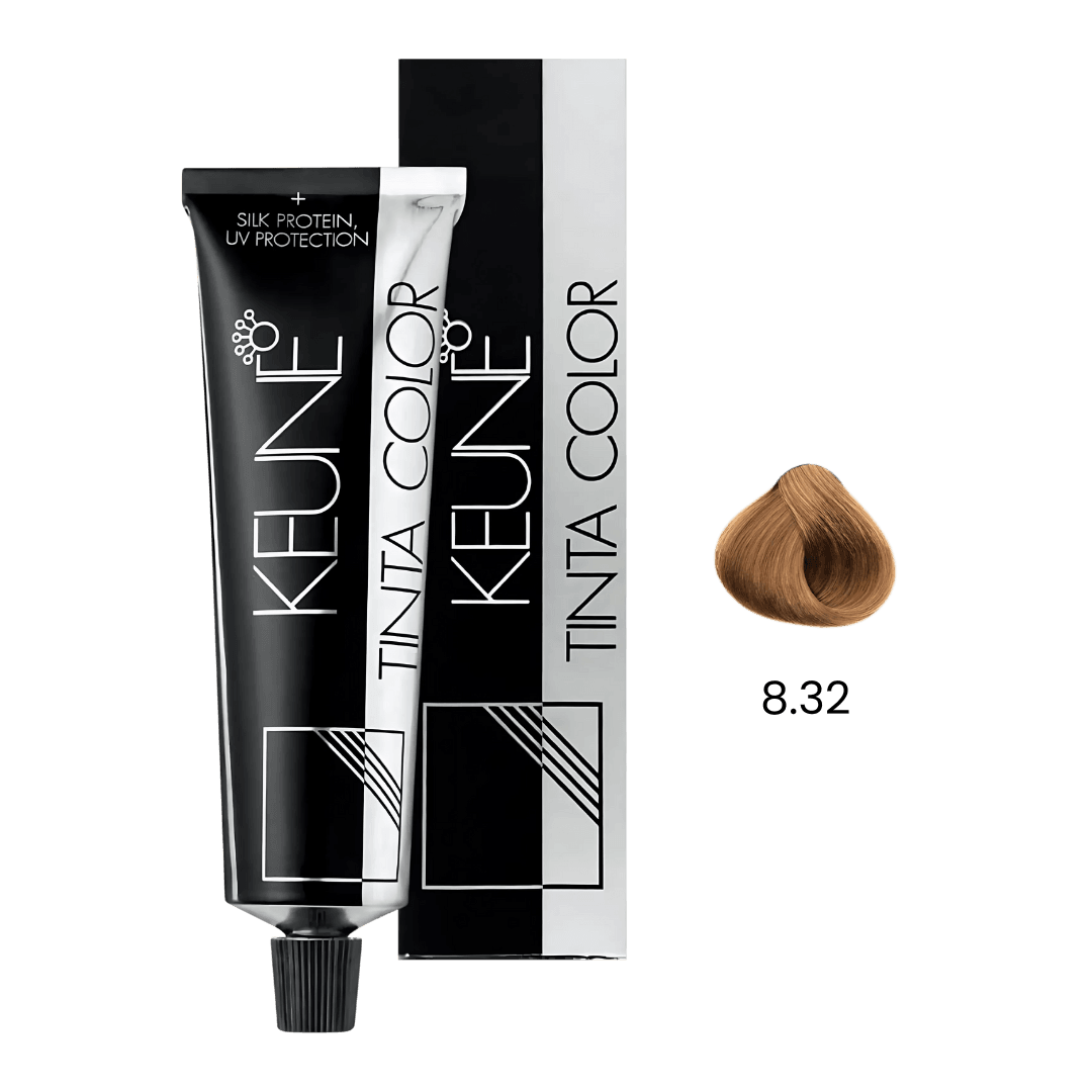 Tinta Color 8.32 Keune 60ml - Loiro Dourado Intenso e Duradouro