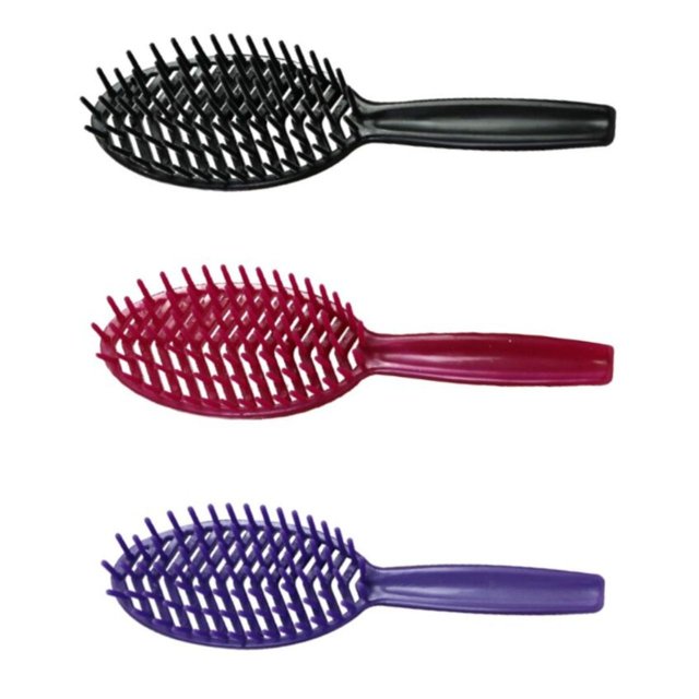 Escova De Cabelo Oval Mafê Cores Aleátoria - Marilu | Mauro Bijouterias