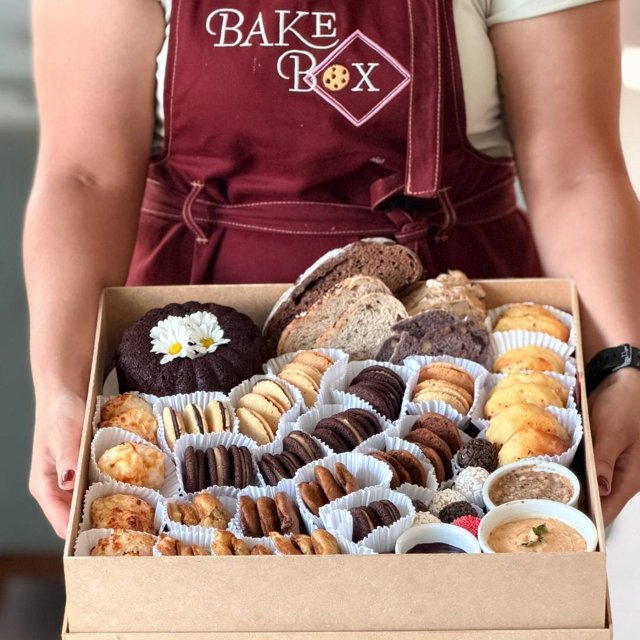 Bake Box Café em Família | Gift Flower e Gift Sweet