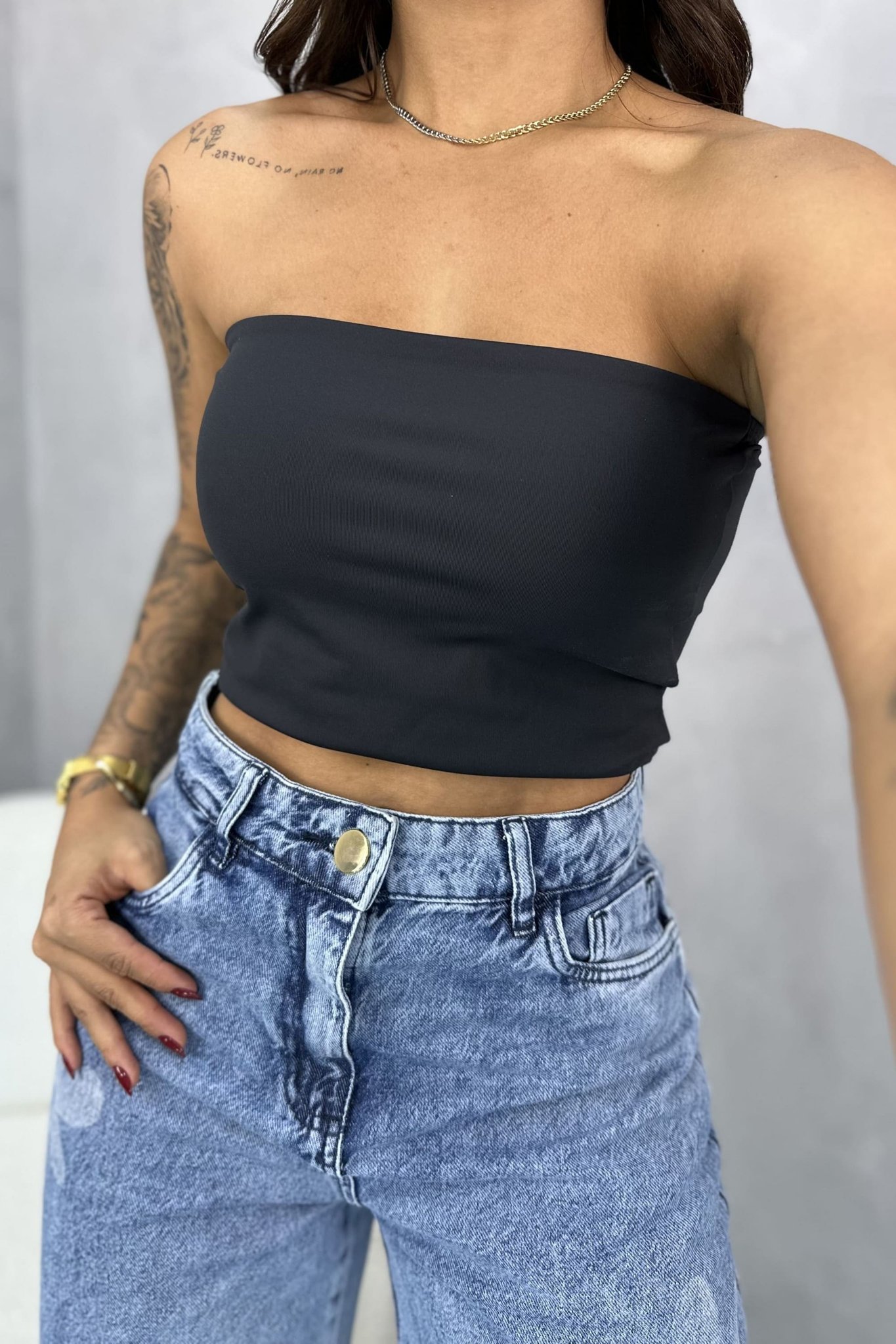 Top Faixa Tube Poliamida | ZÁFIRA | Moda Gringa Atacado