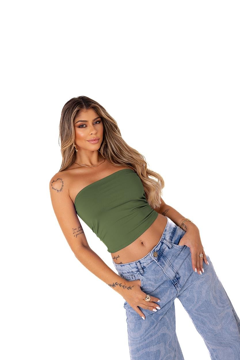 Top Faixa Tube Poliamida | ZÁFIRA | Moda Gringa Atacado
