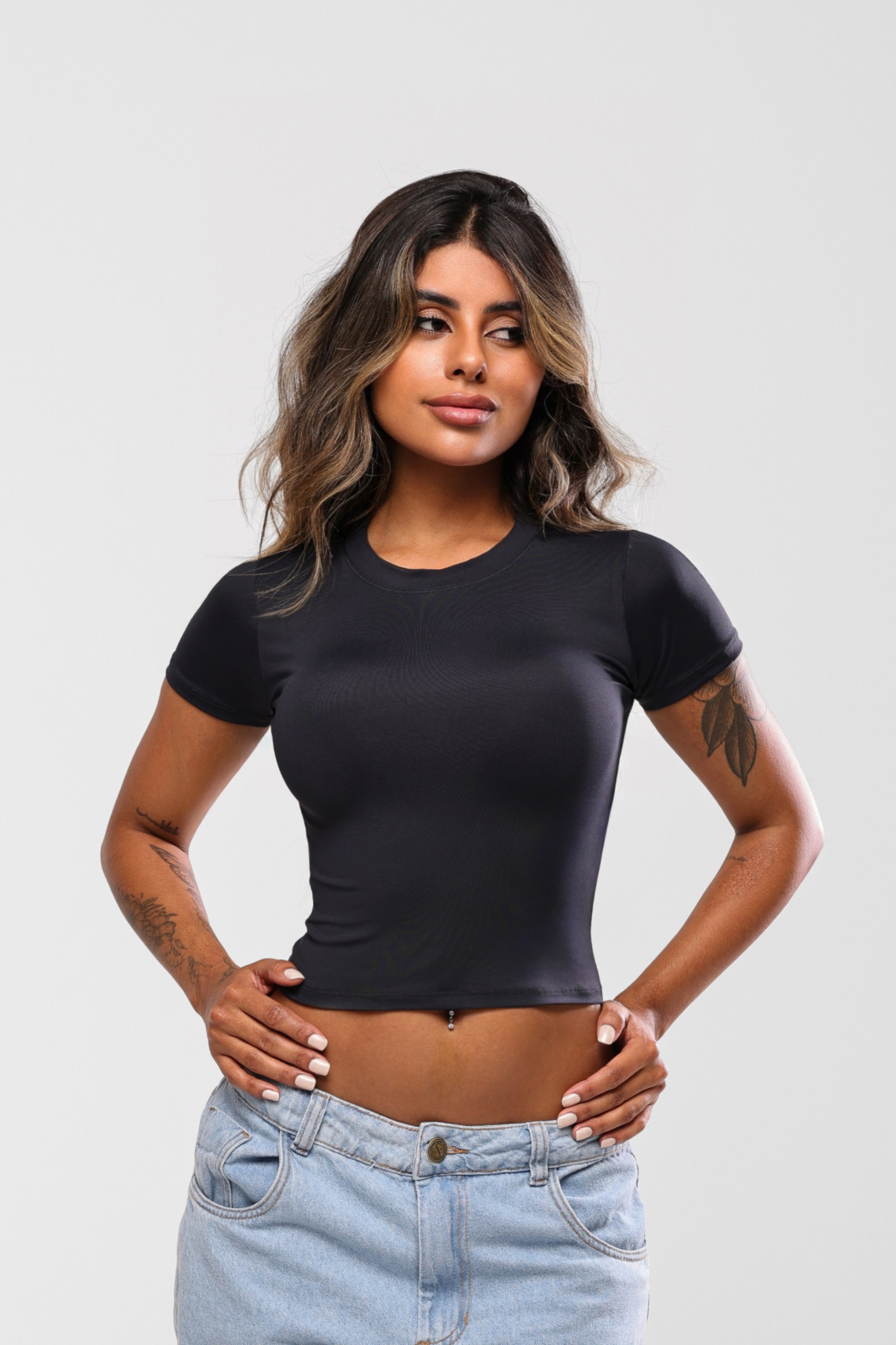 Cropped Triz Poliamida | ZÁFIRA | Moda Gringa Atacado