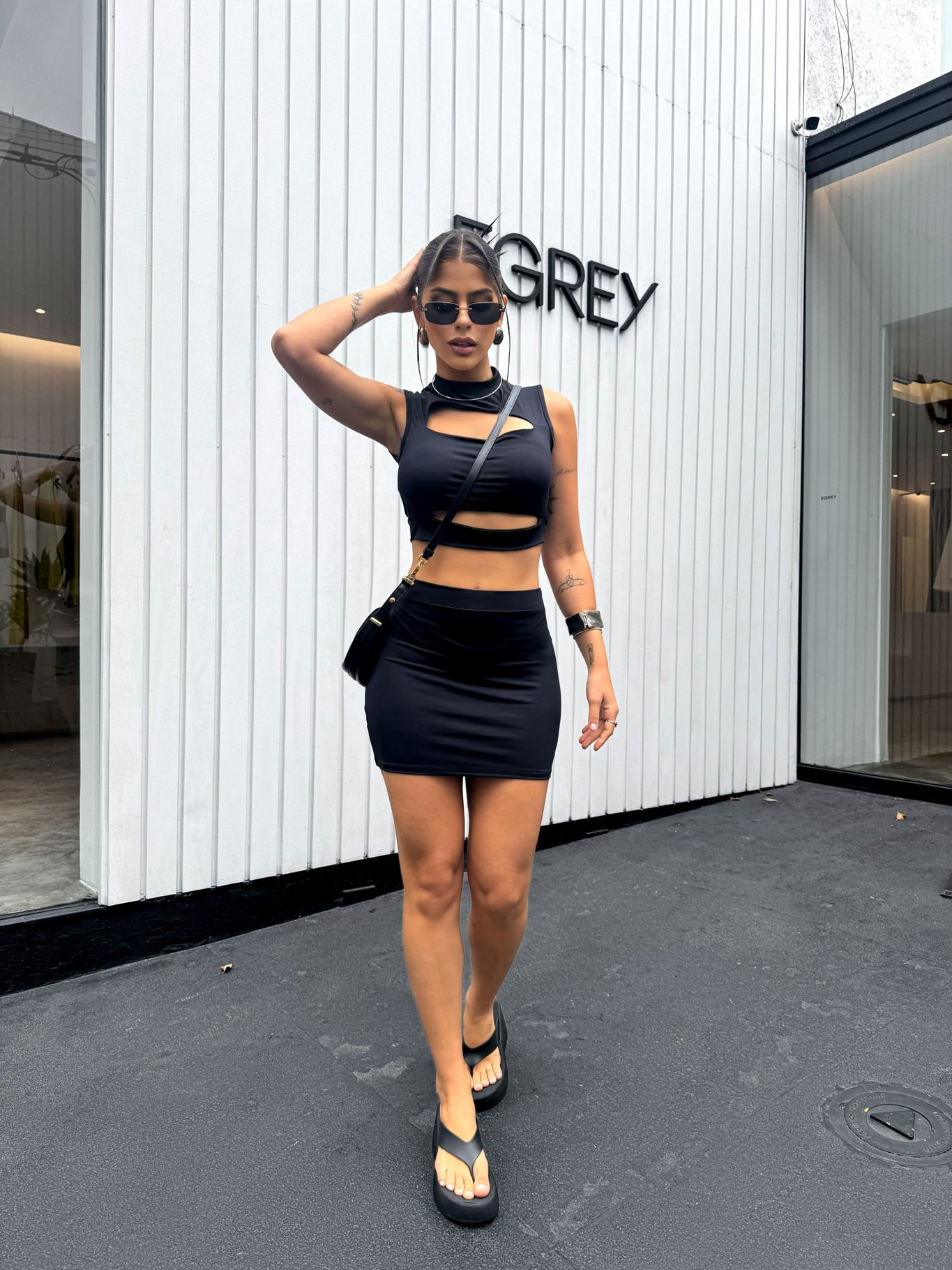 Cropped Luara Poliamida | ZÁFIRA | Moda Gringa Atacado