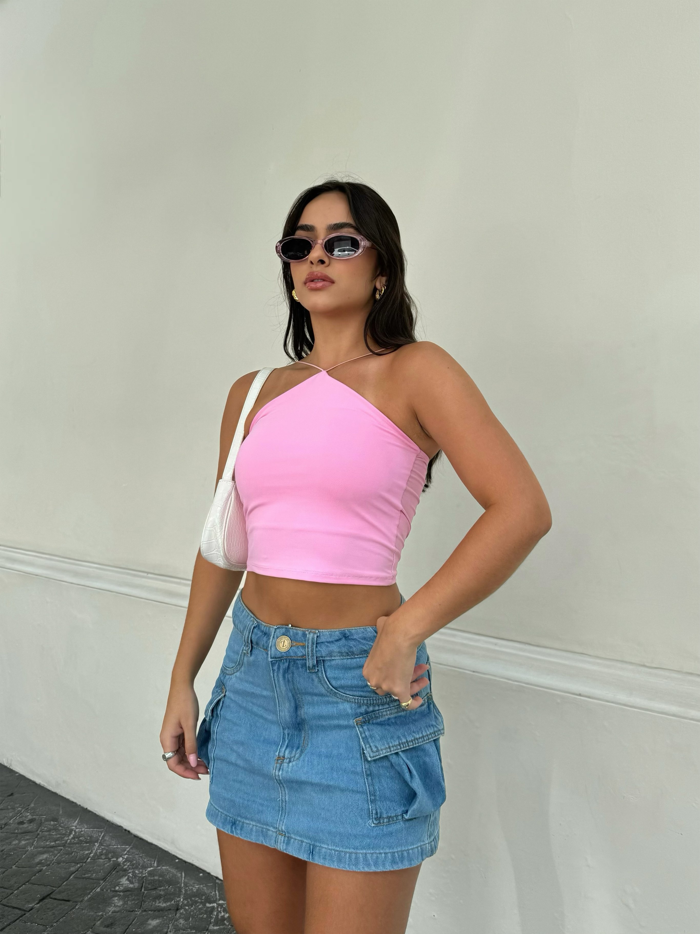 Cropped Babe Poliamida | ZÁFIRA | Moda Gringa Atacado