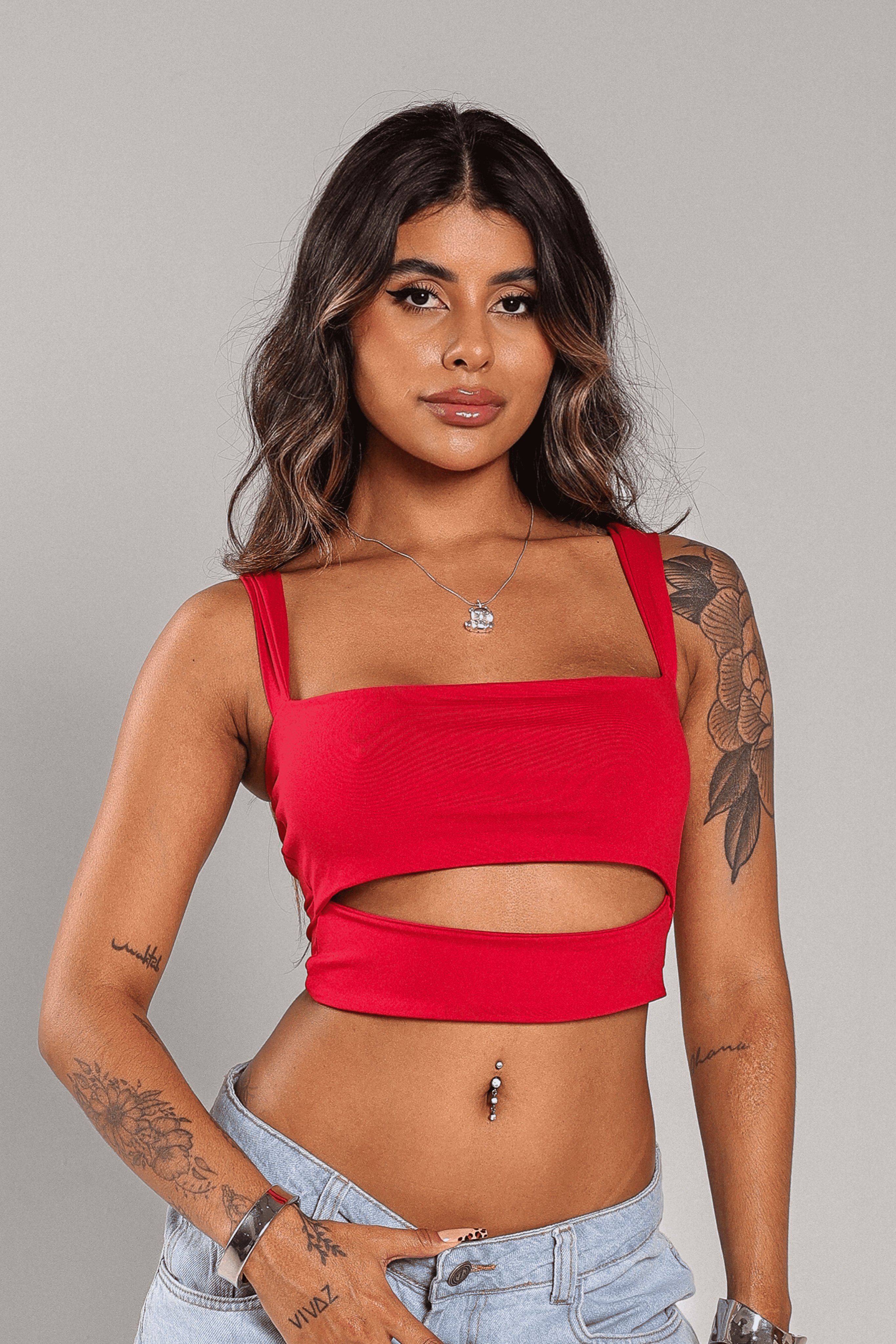 Cropped Honey Poliamida | ZÁFIRA | Moda Gringa Atacado